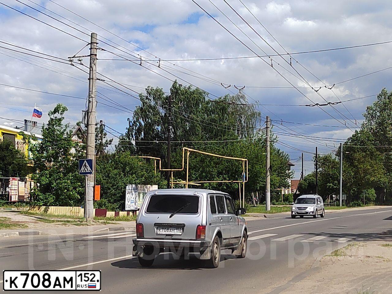 Фото автомобиля LADA 2131 NIVA, 2011 — госномер К708АМ152. Цвет: СВЕТЛО-СЕРЫЙ