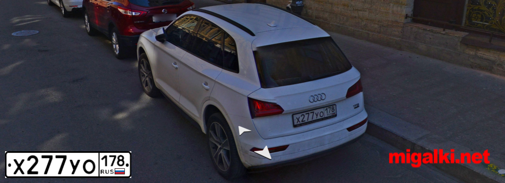 Фото автомобиля AUDI Q5, 2017 — госномер Х277УО178. Цвет: БЕЛЫЙ