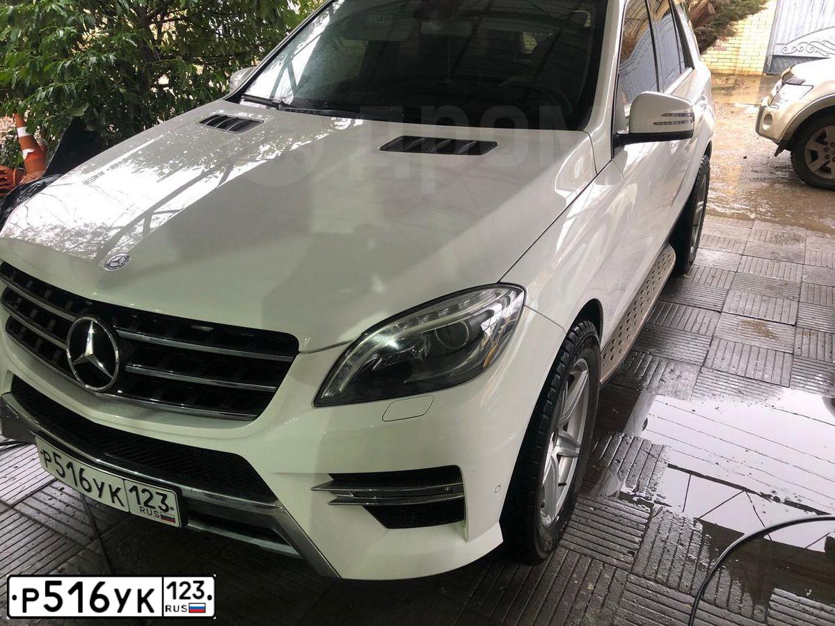 Фото автомобиля MERCEDES M-KLASSE, 2014 — госномер Т900ОО93. Цвет: Белый