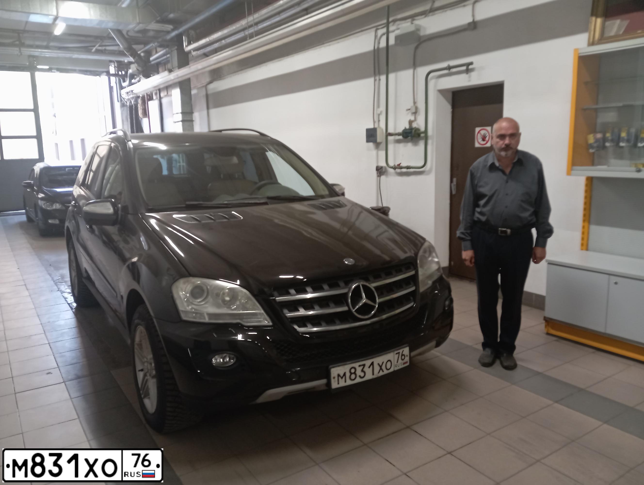 Фото автомобиля MERCEDES M-KLASSE, 2008 — госномер Х770ТТ797. Цвет: ЧЕРНЫЙ