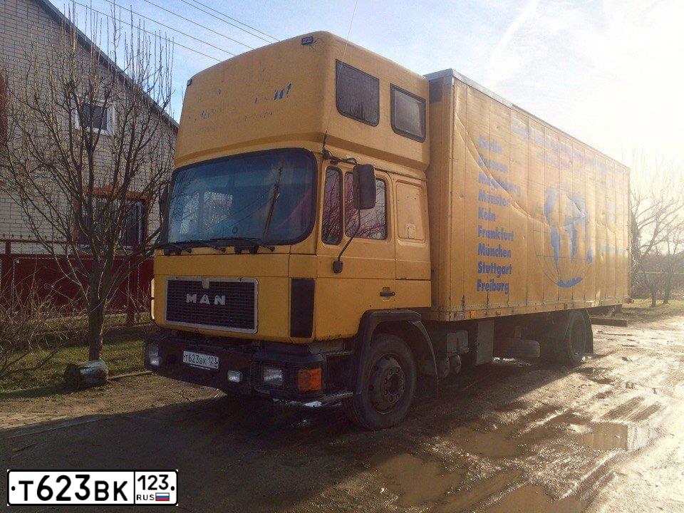 Фото автомобиля MAN 14.000-SERIE, 1991 — госномер К502НО36. Цвет: ЖЕЛТЫЙ