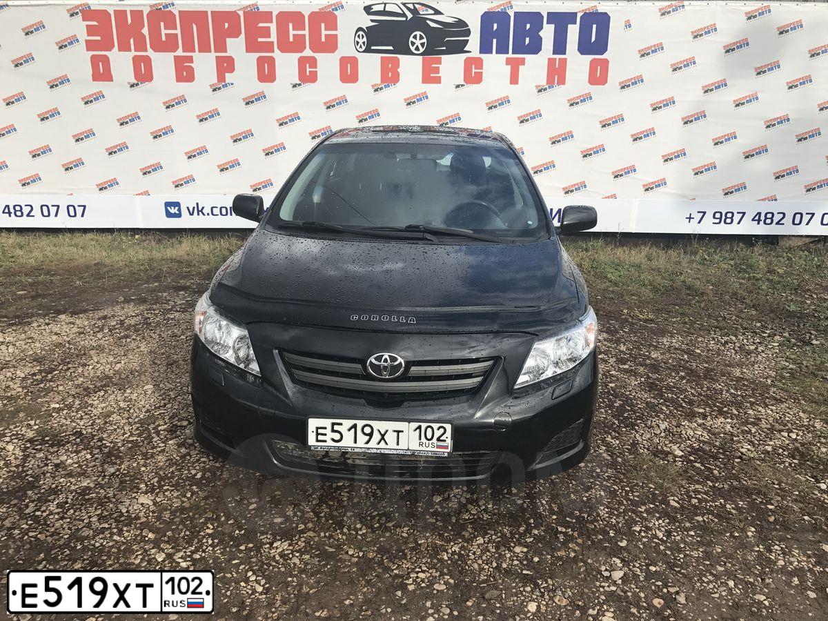 Фото автомобиля TOYOTA COROLLA, 2008 — госномер Е519ХТ102. Цвет: ЧЕРНЫЙ