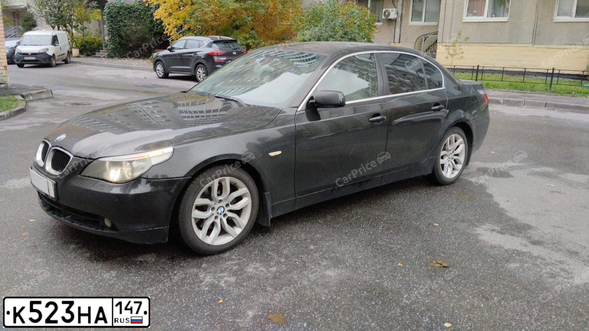 Фото автомобиля BMW 520I, 2004 — госномер Х404ВМ550. Цвет: ЧЕРНЫЙ