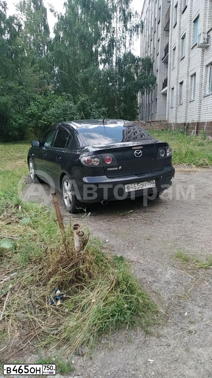 Фото автомобиля MAZDA 3, 2008 — госномер В465ОН750. Цвет: ЧЕРНЫЙ