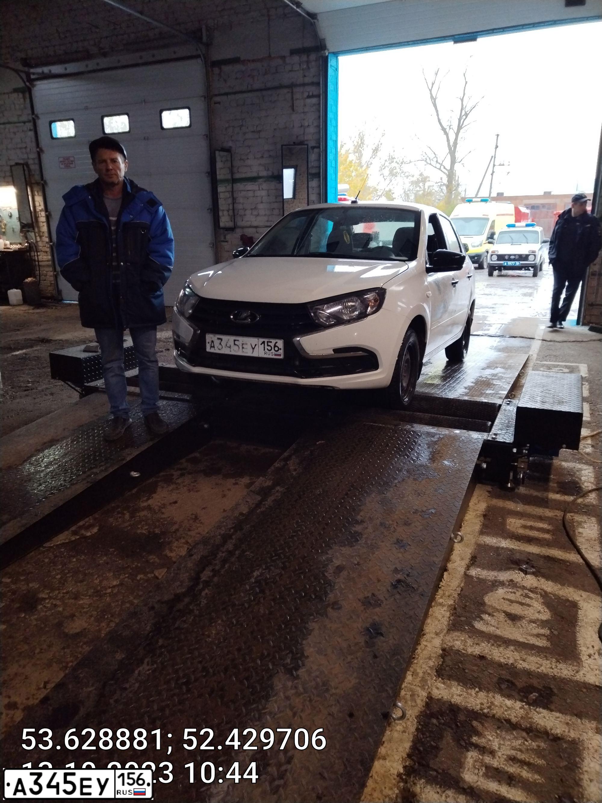 Фото автомобиля LADA (ВАЗ)- Granta 219010, 2020 — госномер Е345ЕУ156