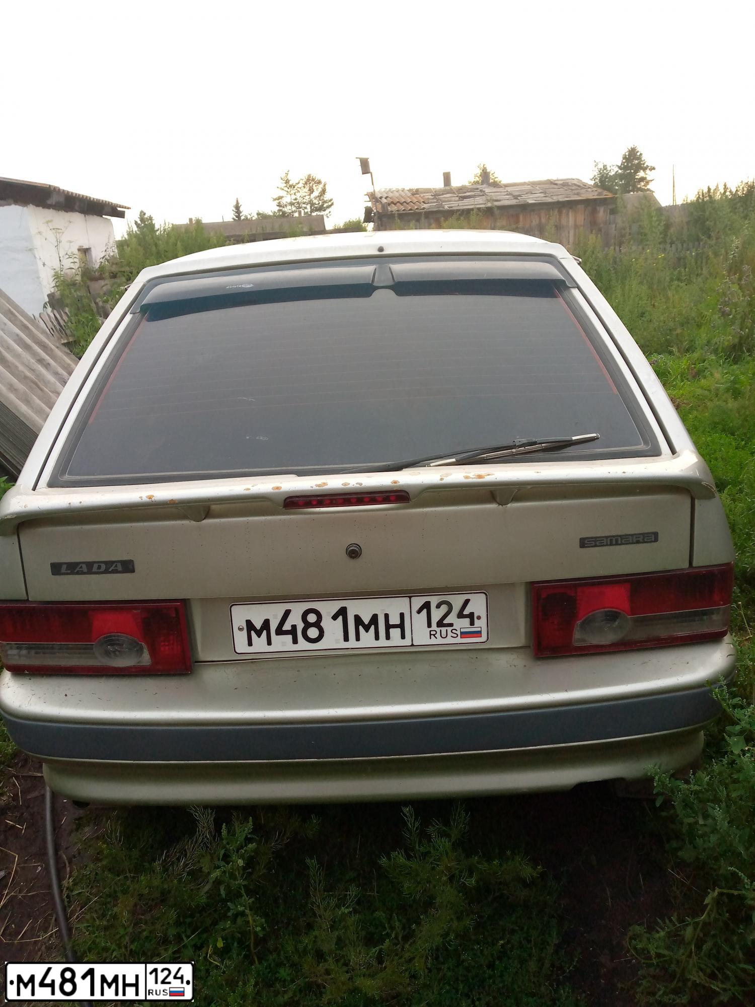 Фото автомобиля LADA 2114, 2006 — госномер Н735УВ124. Цвет: СЕРЕБРИСТО-БЕЖЕВЫЙ