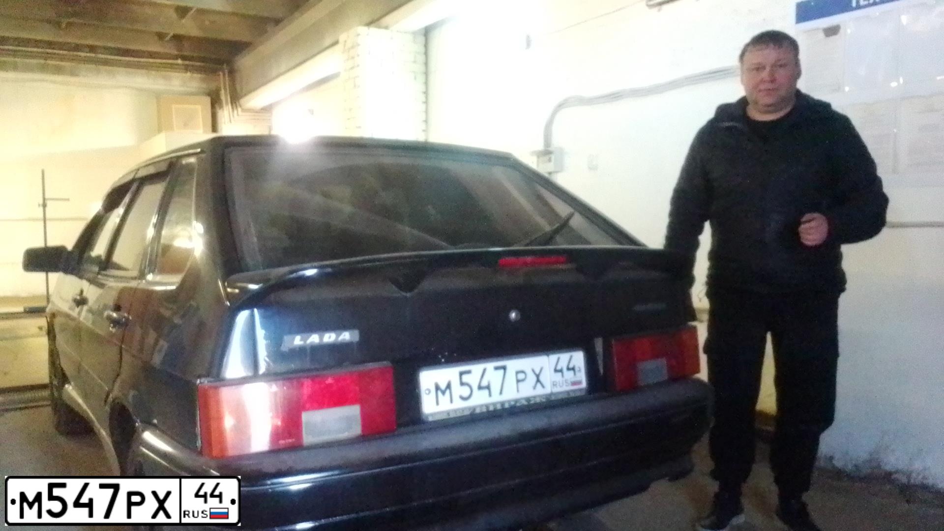 Фото автомобиля LADA 2114 SAMARA, 2007 — госномер О945УТ44. Цвет: ЧЕРНЫЙ