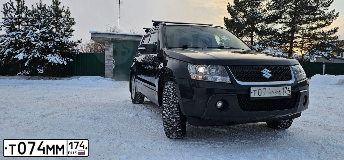 Фото автомобиля SUZUKI /GRAND/ VITARA, 2008 — госномер Т074ММ174. Цвет: ЧЕРНЫЙ