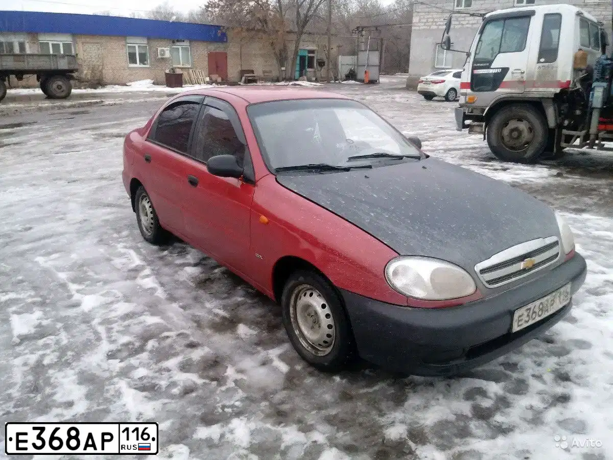 Фото автомобиля ZAZ LANOS, 2007 — госномер А433ЕК156. Цвет: Красный
