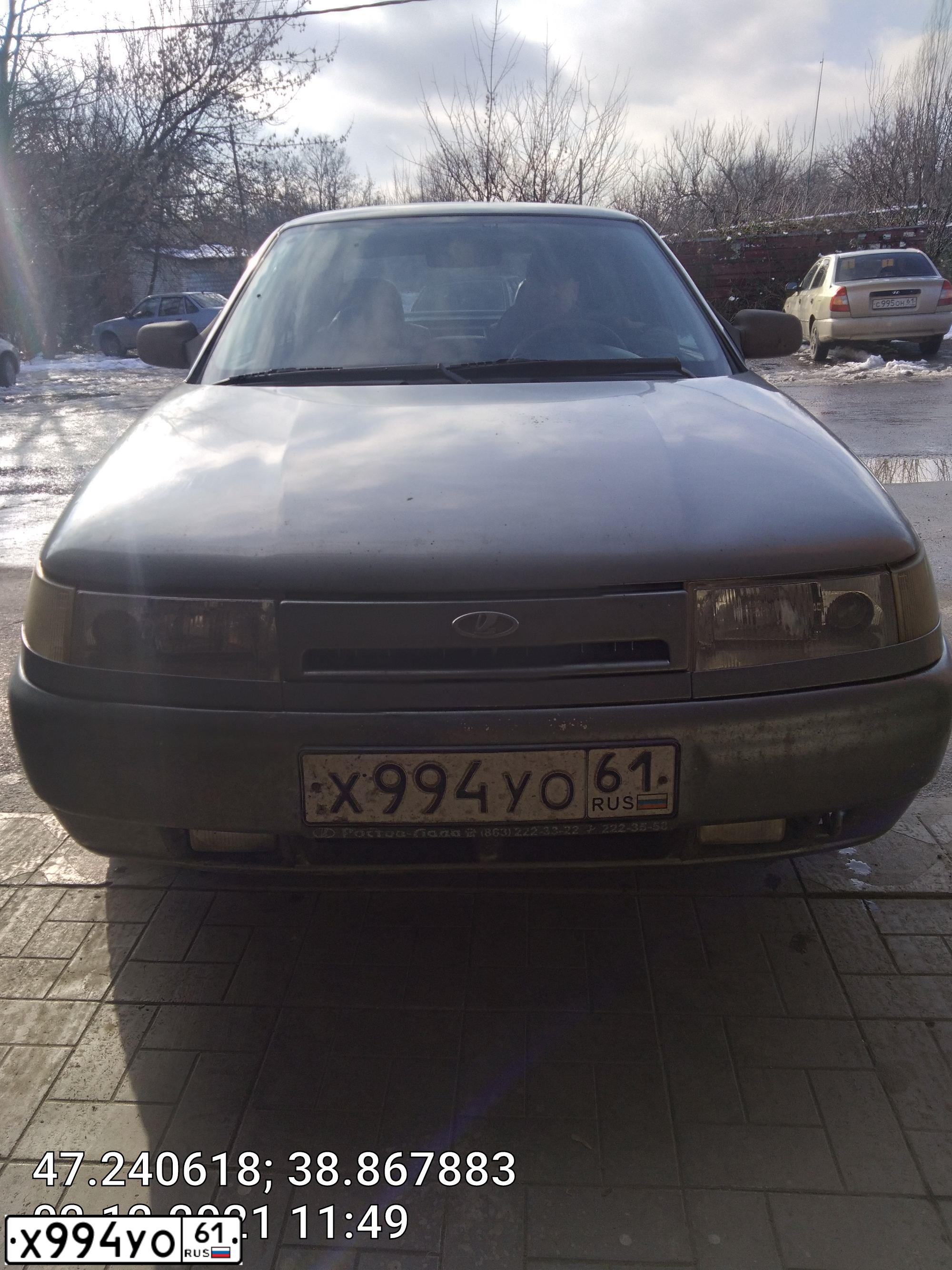 Фото автомобиля LADA 2110, 2006 — госномер Х994УО61. Цвет: СРЕДН.СЕРО-ЗЕЛЕН.МЕ