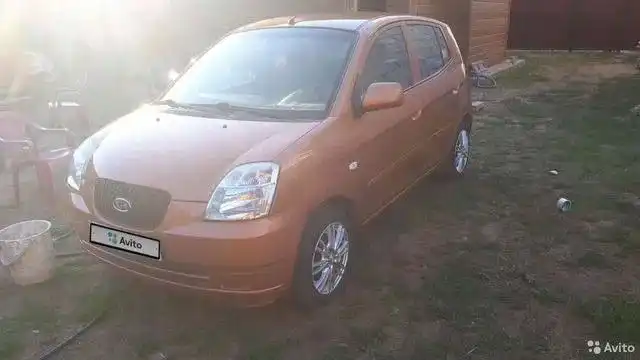 Фото автомобиля KIA PICANTO / MORNING, 2007 — госномер Р683СР18. Цвет: Оранжевый