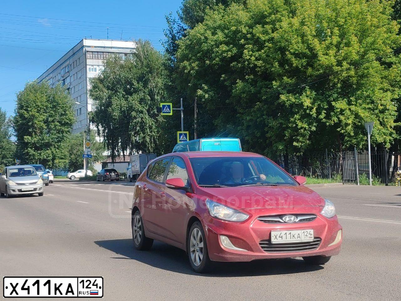 Фото автомобиля ХЕНДЭ СОЛЯРИС, 2012 — госномер А756ММ19. Цвет: КРАСНЫЙ