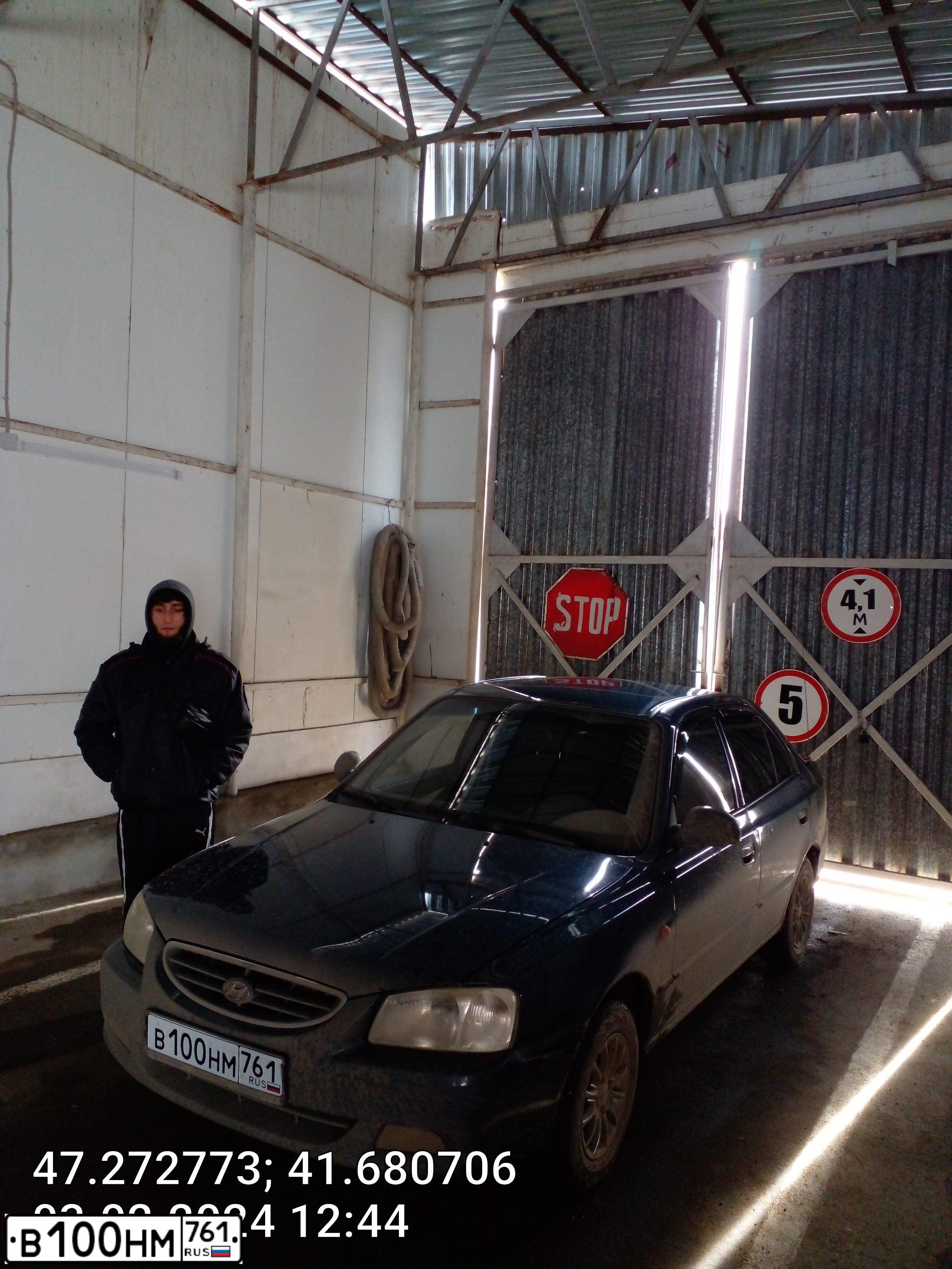 Фото автомобиля TAGAZ ACCENT, 2007 — госномер В606ВУ161. Цвет: синий