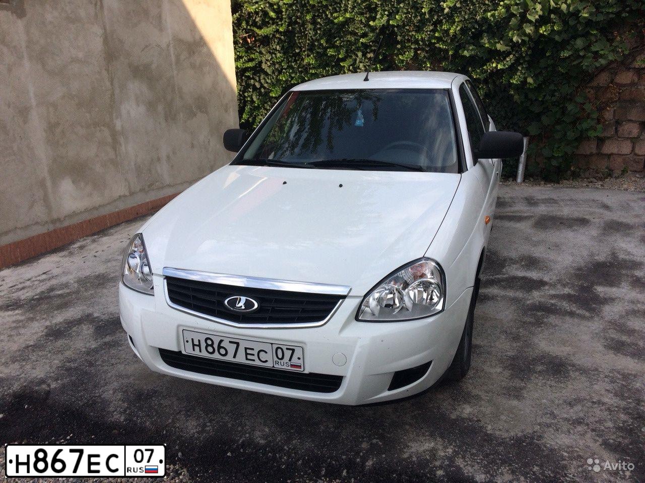 Фото автомобиля LADA 2170 PRIORA, 2012 — госномер Х212КВ07. Цвет: Белый