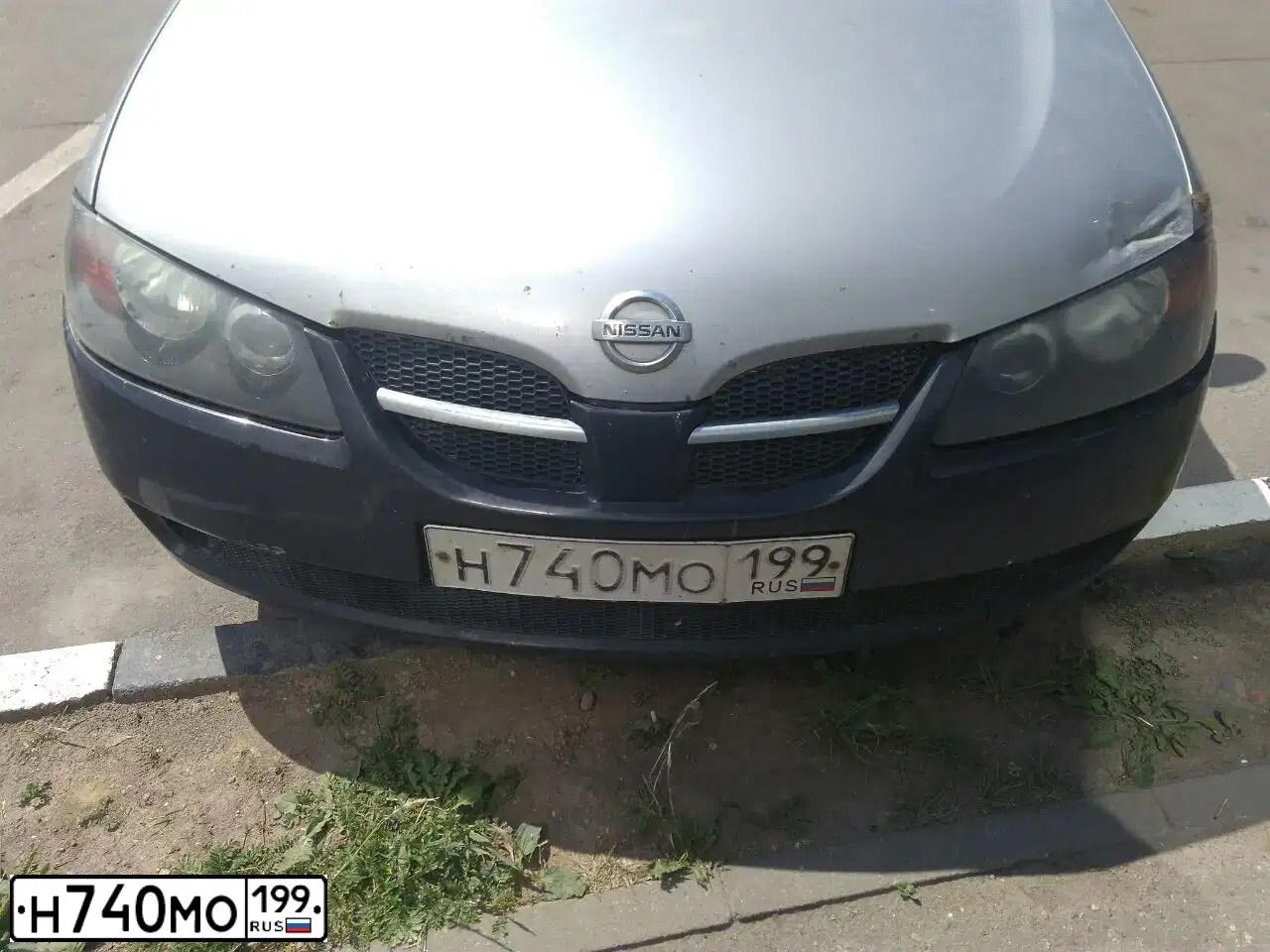 Фото автомобиля NISSAN ALMERA, 2005 — госномер Н740МО199. Цвет: СЕРЫЙ МЕТАЛЛИК