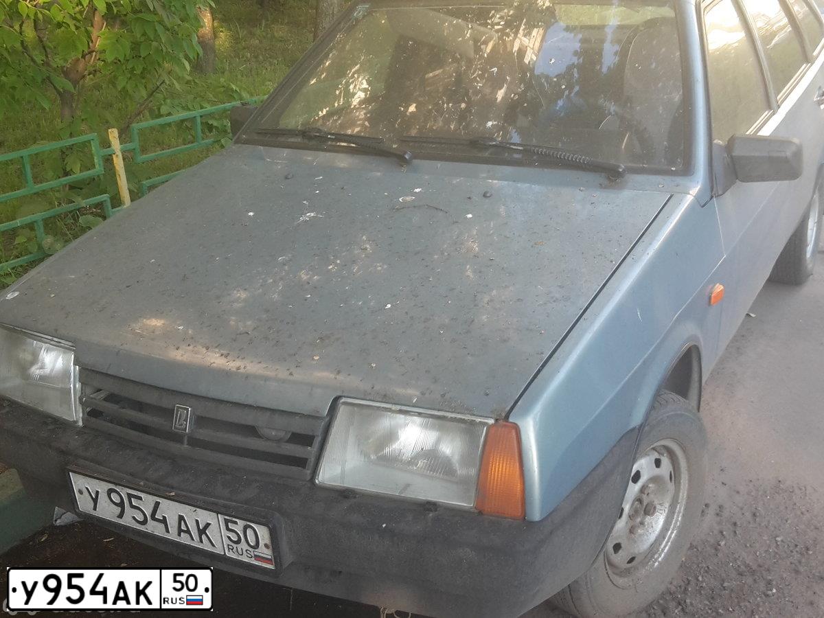 Фото автомобиля LADA 2109 SAMARA, 2003 — госномер К671КР190. Цвет: Серый
