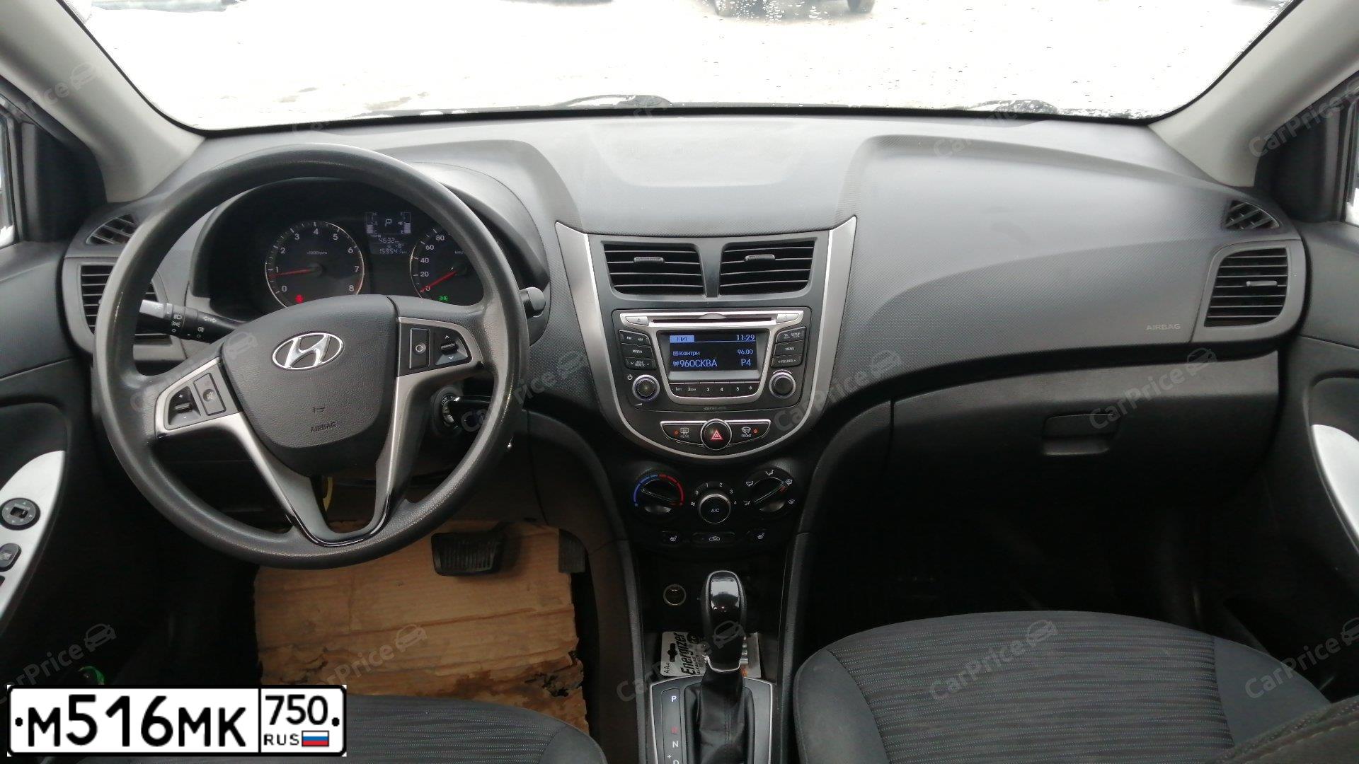 Фото автомобиля HYUNDAI SOLARIS, 2015 — госномер Т997УМ193. Цвет: Коричневый