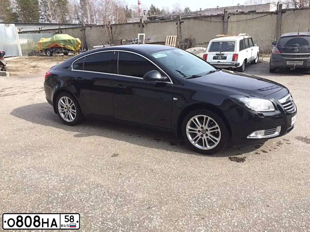 Фото автомобиля OPEL ASTRA, 2009 — госномер О808НА58. Цвет: черный
