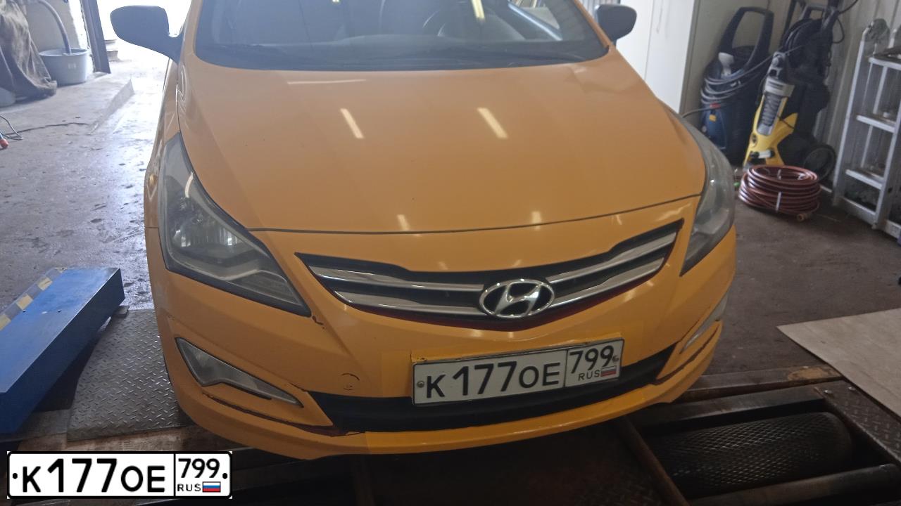 Фото автомобиля HYUNDAI SOLARIS, 2015 — госномер Н173НМ799. Цвет: КРАСНЫЙ ГРАНАТ