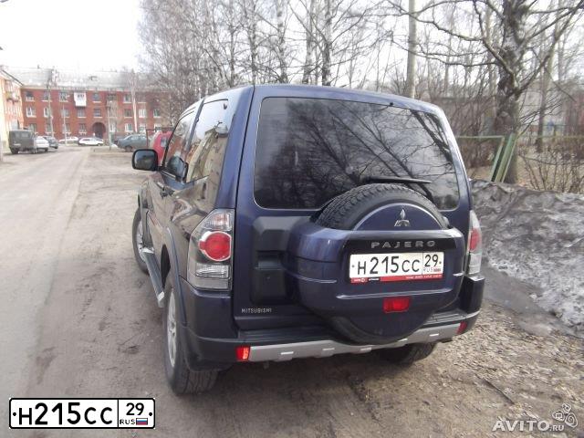 Фото автомобиля MITSUBISHI PAJERO, 2007 — госномер В048УУ178. Цвет: СИНИЙ