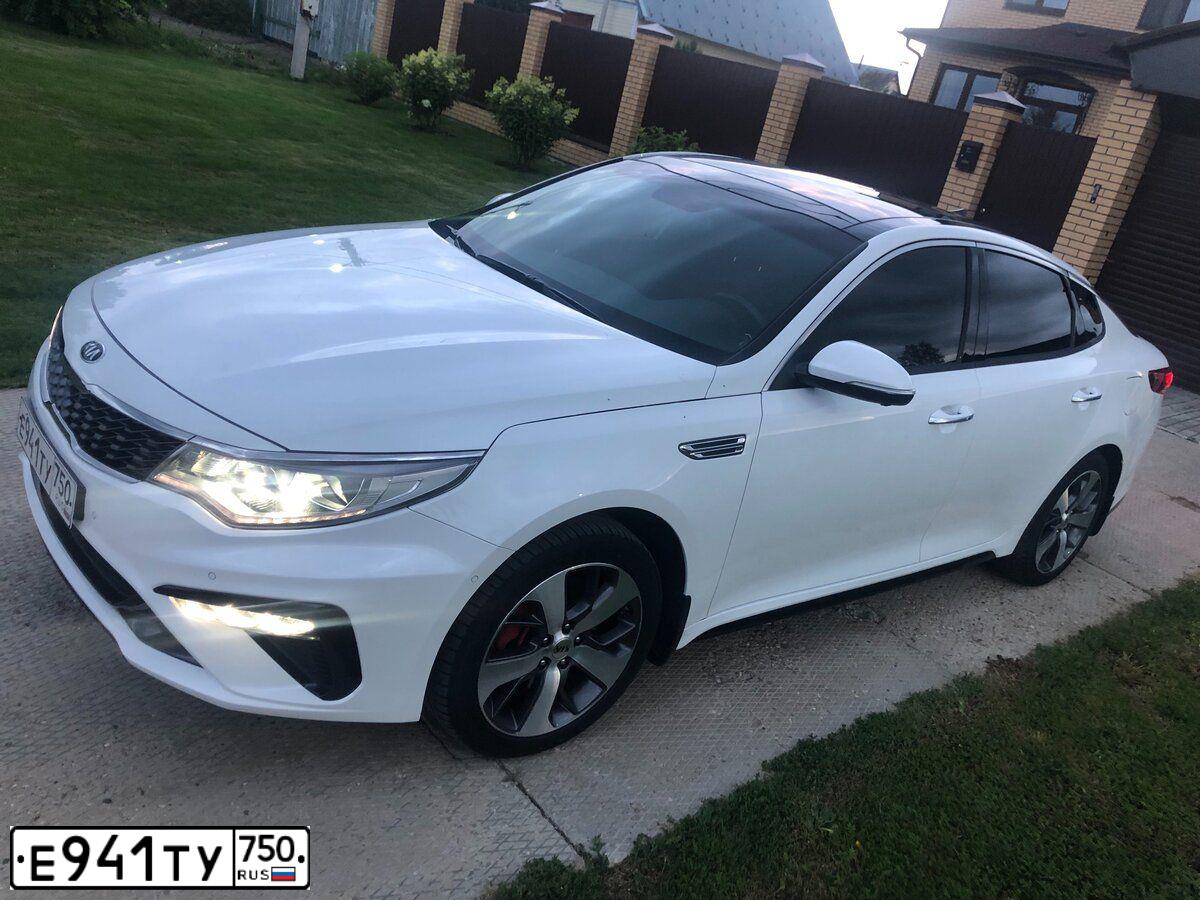 Фото автомобиля KIA MAGENTIS / OPTIMA, 2018 — госномер С287СХ799. Цвет: ЖЕЛТЫЙ