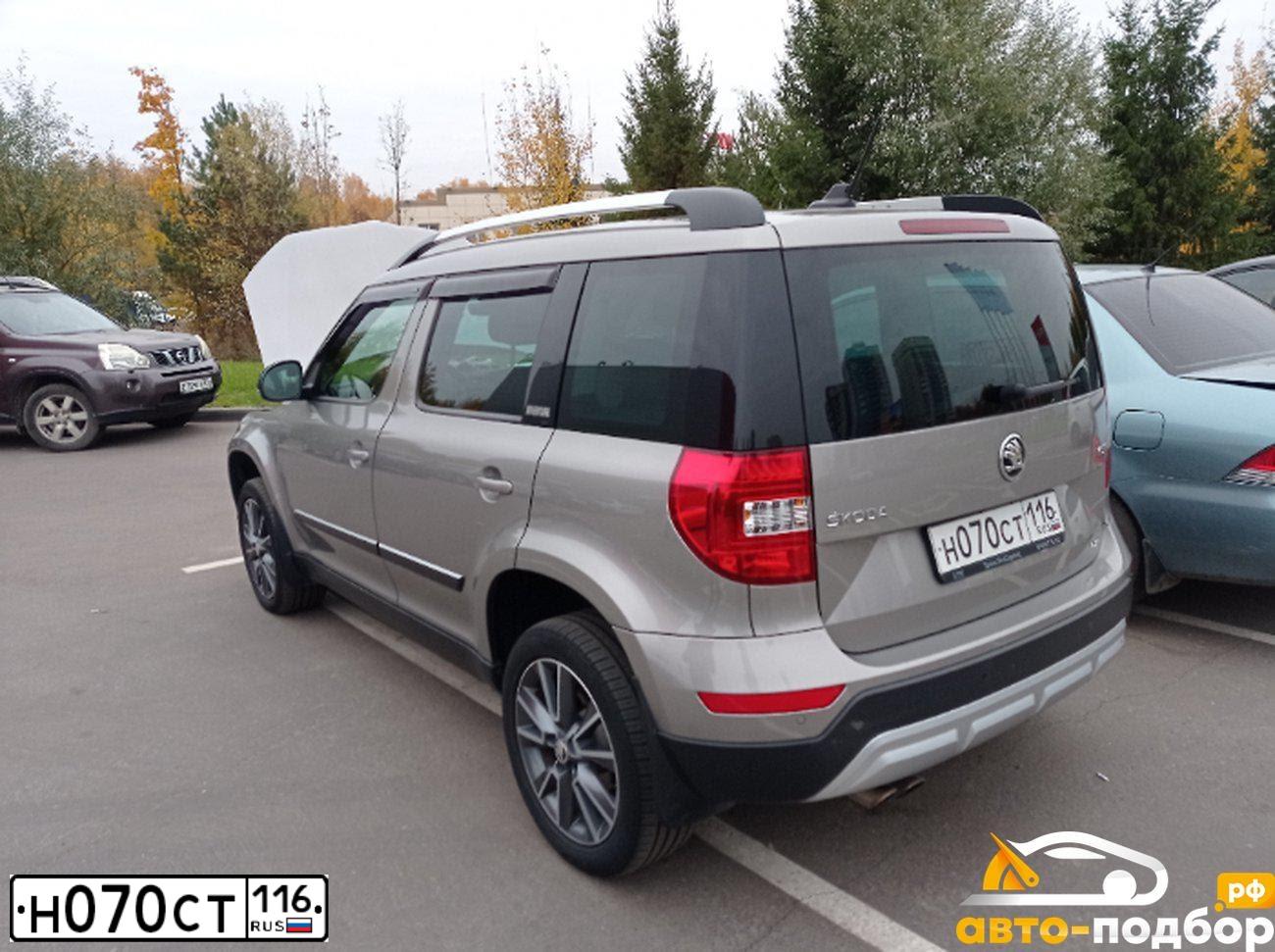 Фото автомобиля SKODA YETI, 2017 — госномер Н070СТ116. Цвет: БЕЖЕВЫЙ