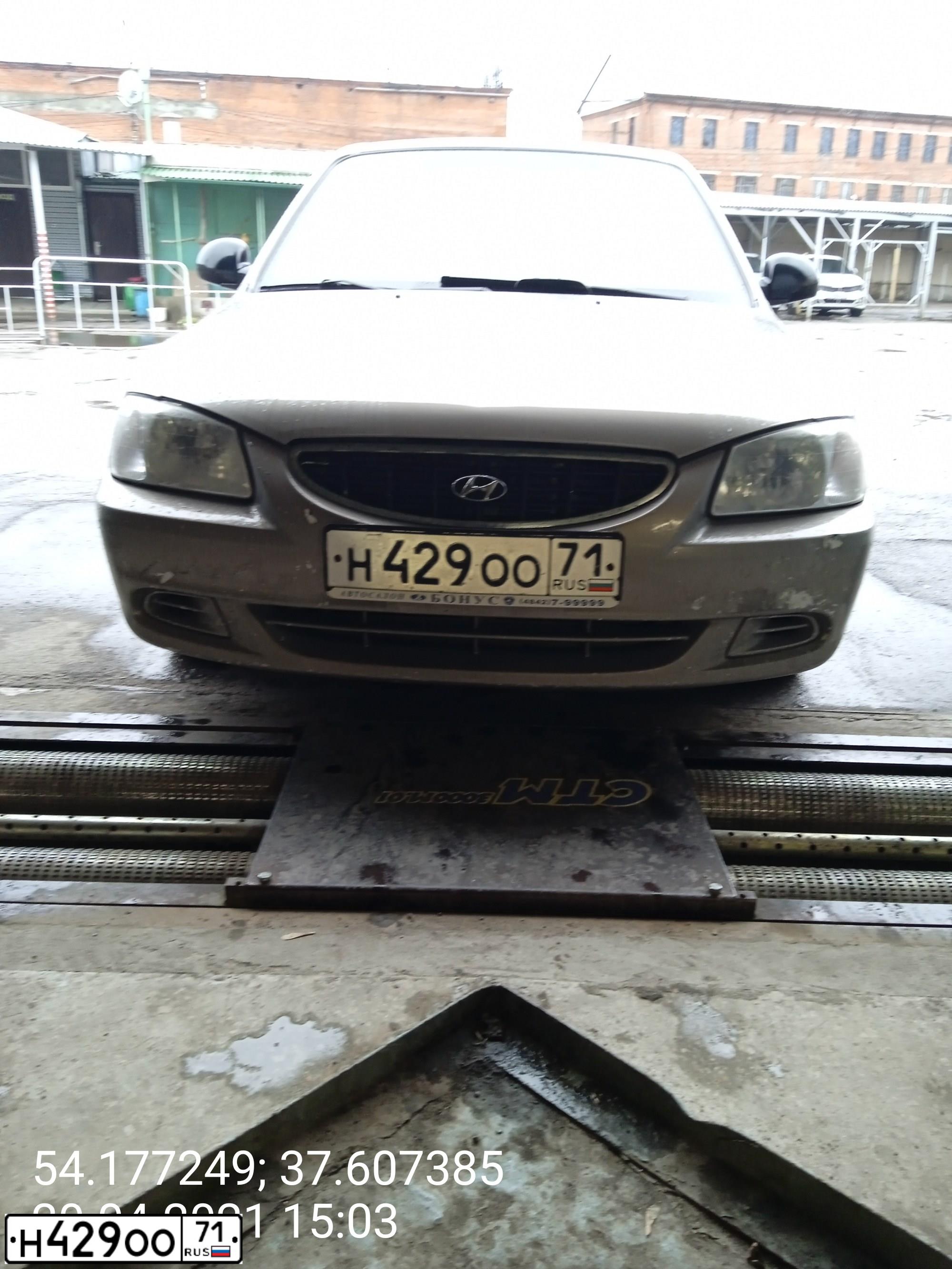 Фото автомобиля TAGAZ ACCENT, 2008 — госномер Н429ОО71. Цвет: СВЕТЛО-БЕЖЕВЫЙ
