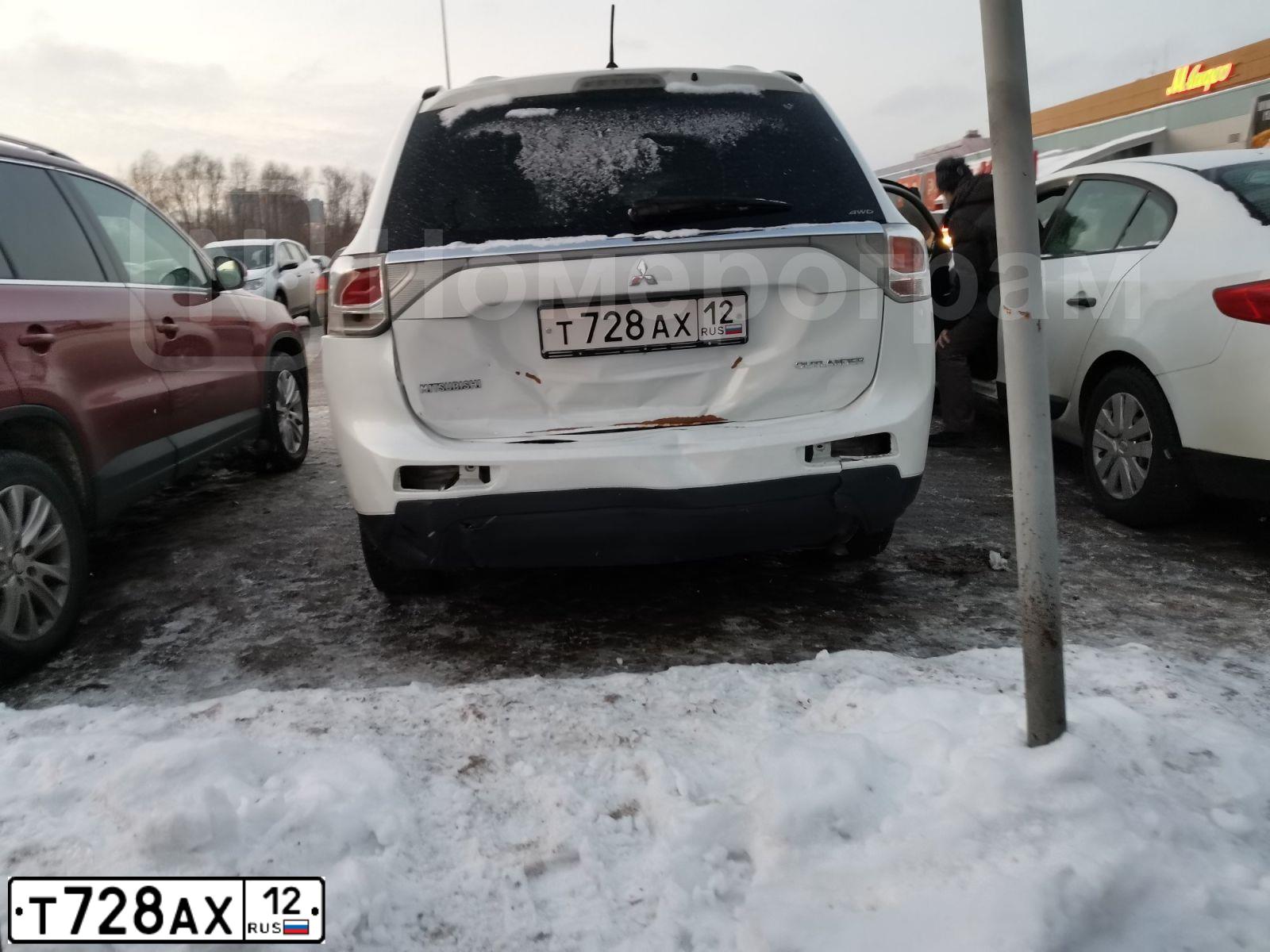 Фото автомобиля MITSUBISHI OUTLANDER, 2013 — госномер М948ВН13. Цвет: Белый