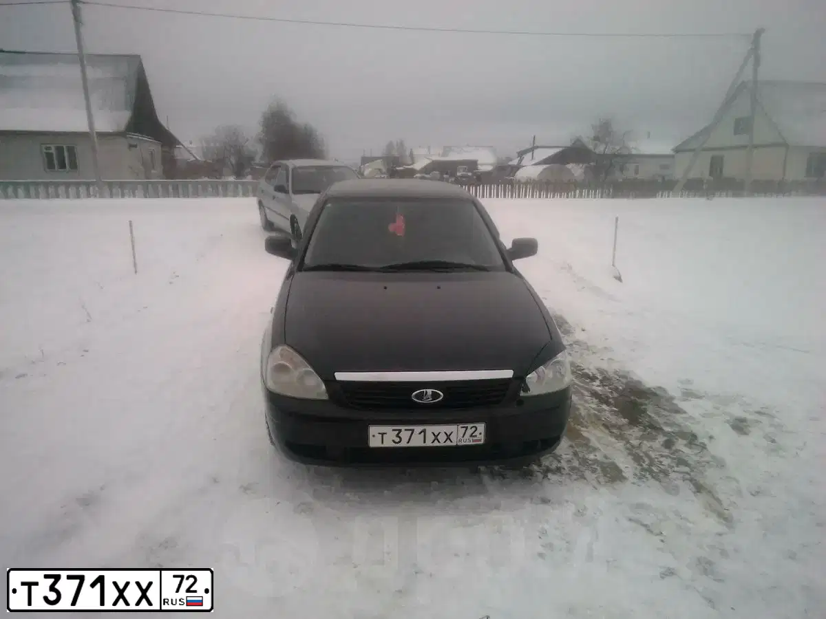 Фото автомобиля LADA PRIORA, 2008 — госномер Х460ОА55. Цвет: Темно-зеленый