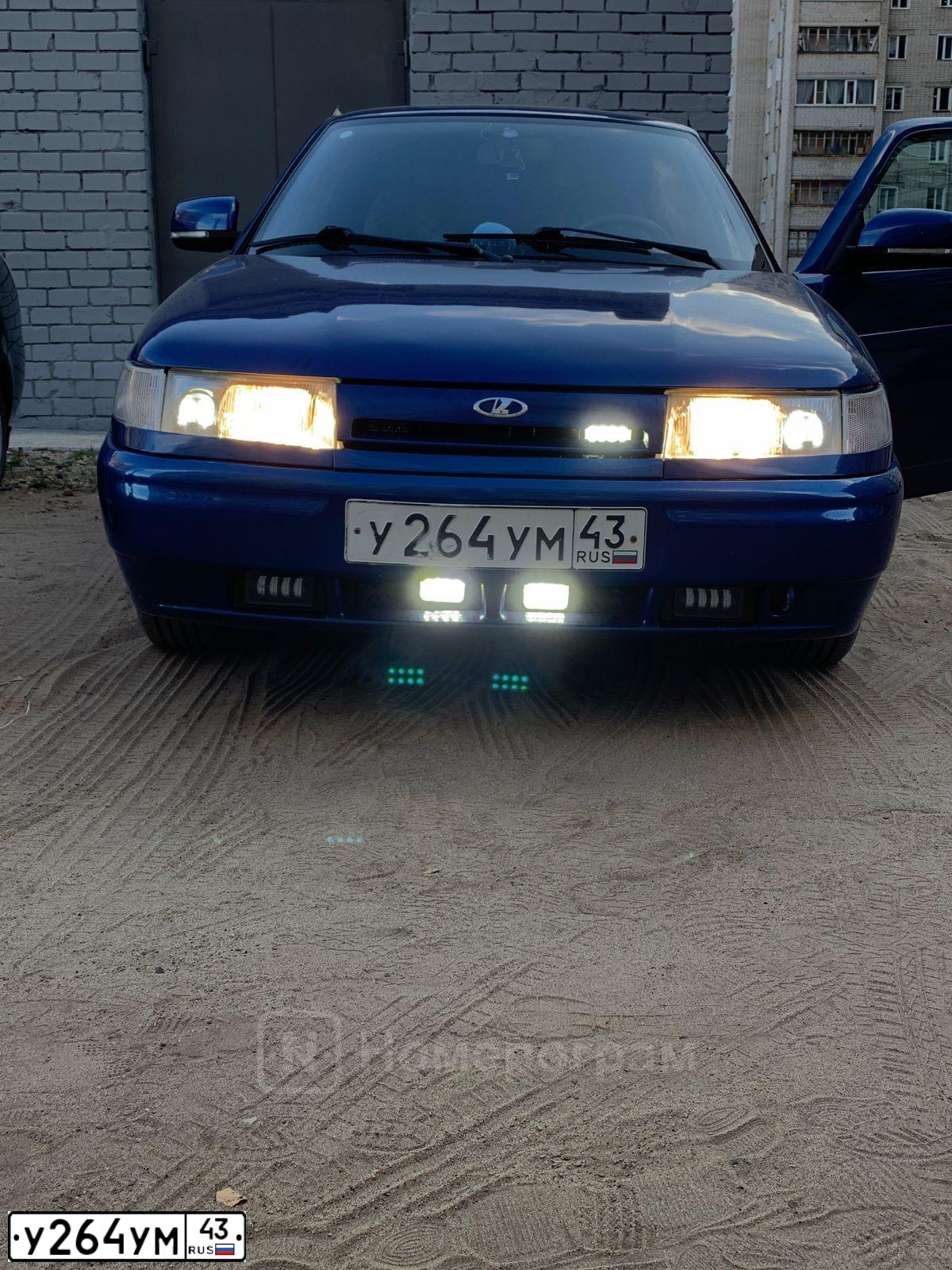 Фото автомобиля LADA 2110, 2007 — госномер У264УМ43. Цвет: синий