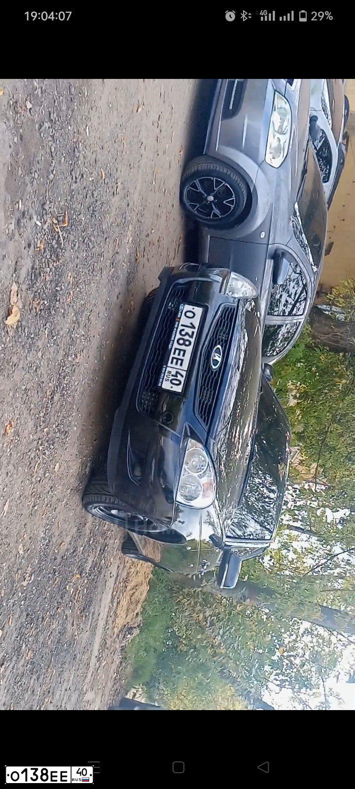 Фото автомобиля LADA 2170 PRIORA, 2016 — госномер О138ЕЕ40. Цвет: ЧЕРНЫЙ