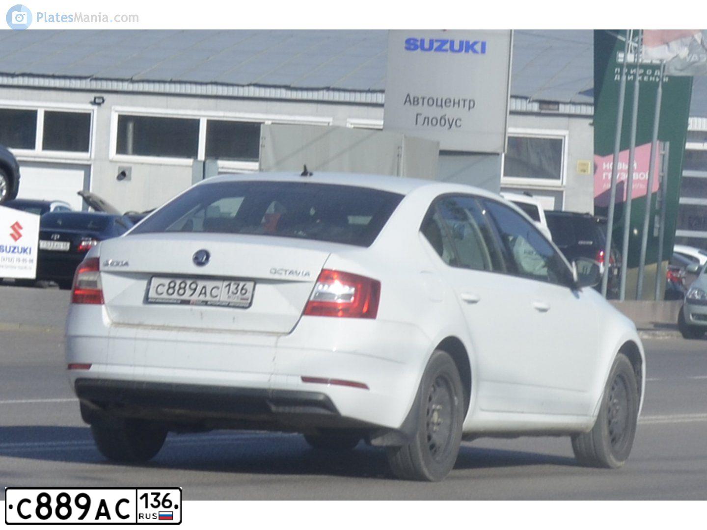 Фото автомобиля SKODA OCTAVIA, 2017 — госномер У268МС790. Цвет: Белый