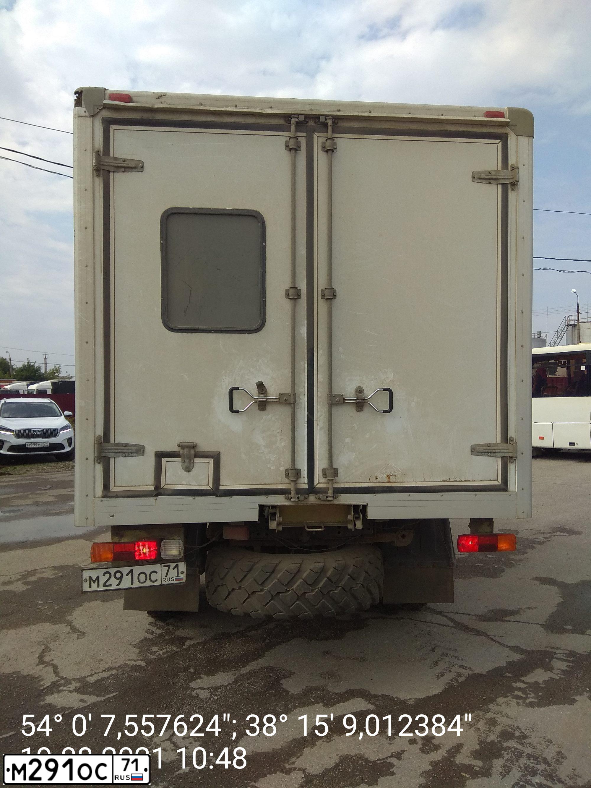 Фото автомобиля GAZ 3308 SADKO, 2011 — госномер М291ОС71. Цвет: синий