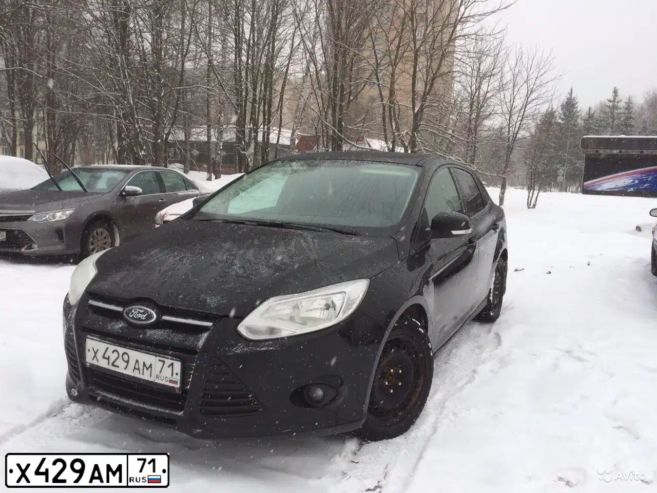 Фото автомобиля FORD FOCUS, 2012 — госномер Х429АМ71. Цвет: ЧЕРНЫЙ