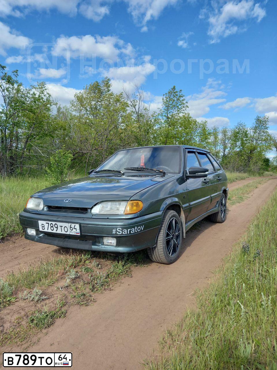 Фото автомобиля LADA 2114 SAMARA, 2008 — госномер В789ТО64. Цвет: СЕРО СИНЕ-ЗЕЛЕНЫЙ