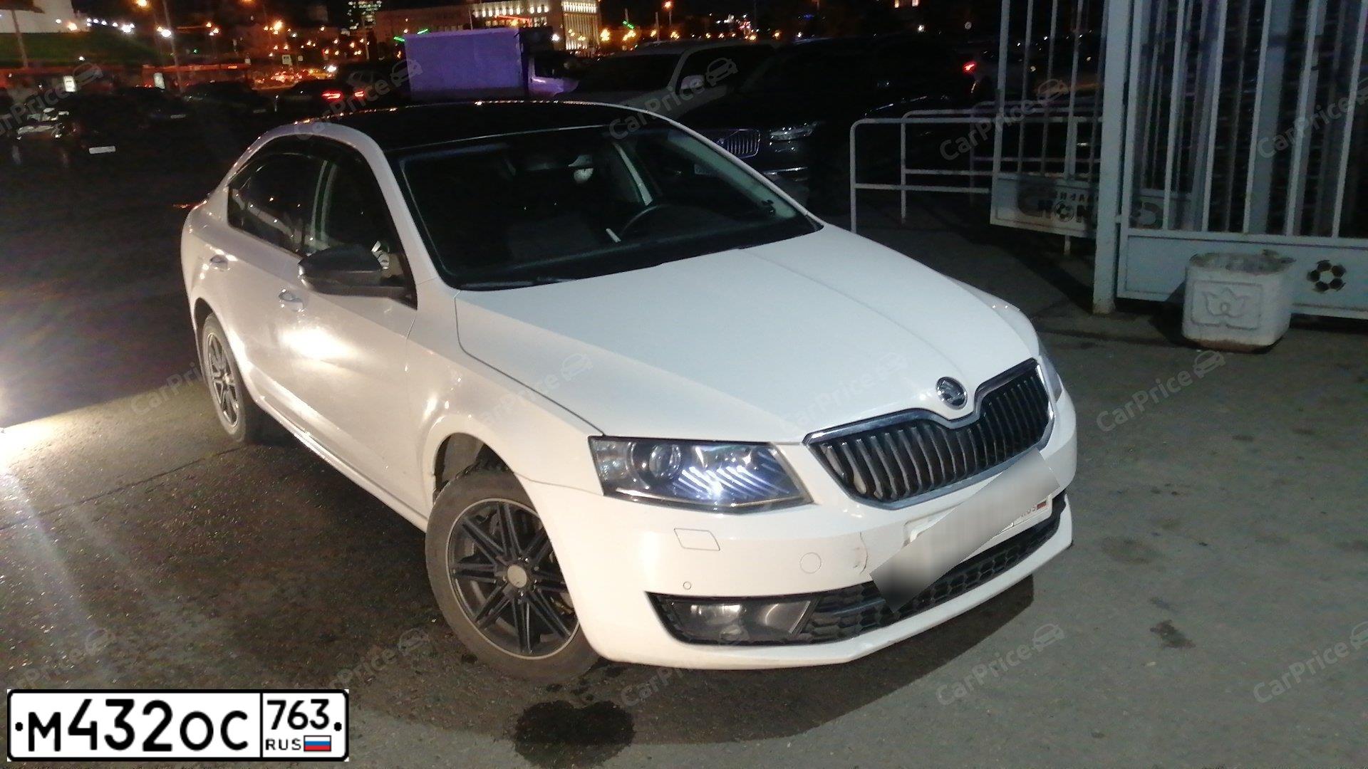 Фото автомобиля SKODA OCTAVIA, 2014 — госномер М432ОС763. Цвет: Белый