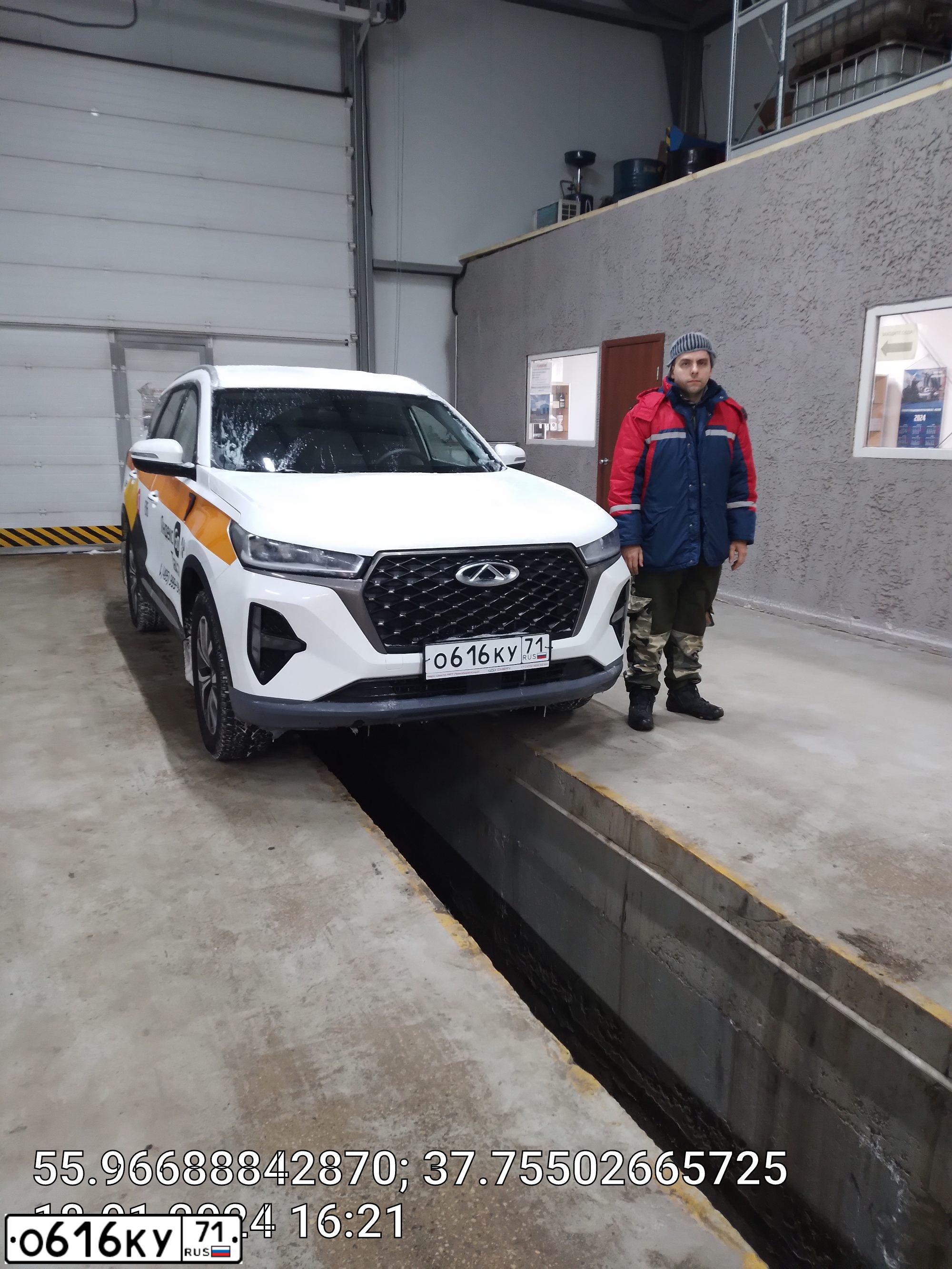 Фото автомобиля CHERY TIGGO7 PRO MAX Т32DРL4ВL50Е010Т, 2023 — госномер О616КУ71. Цвет: БЕЛЫЙ ЖЕЛТЫЙ СЕРЫЙ