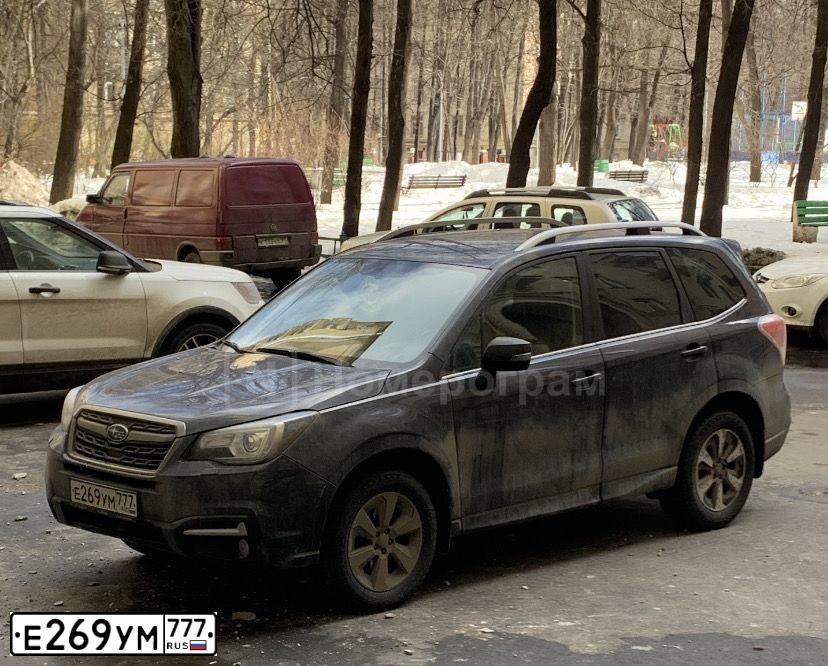 Фото автомобиля SUBARU FORESTER, 2016 — госномер М653ВВ180. Цвет: ТЕМНО-СЕРЫЙ