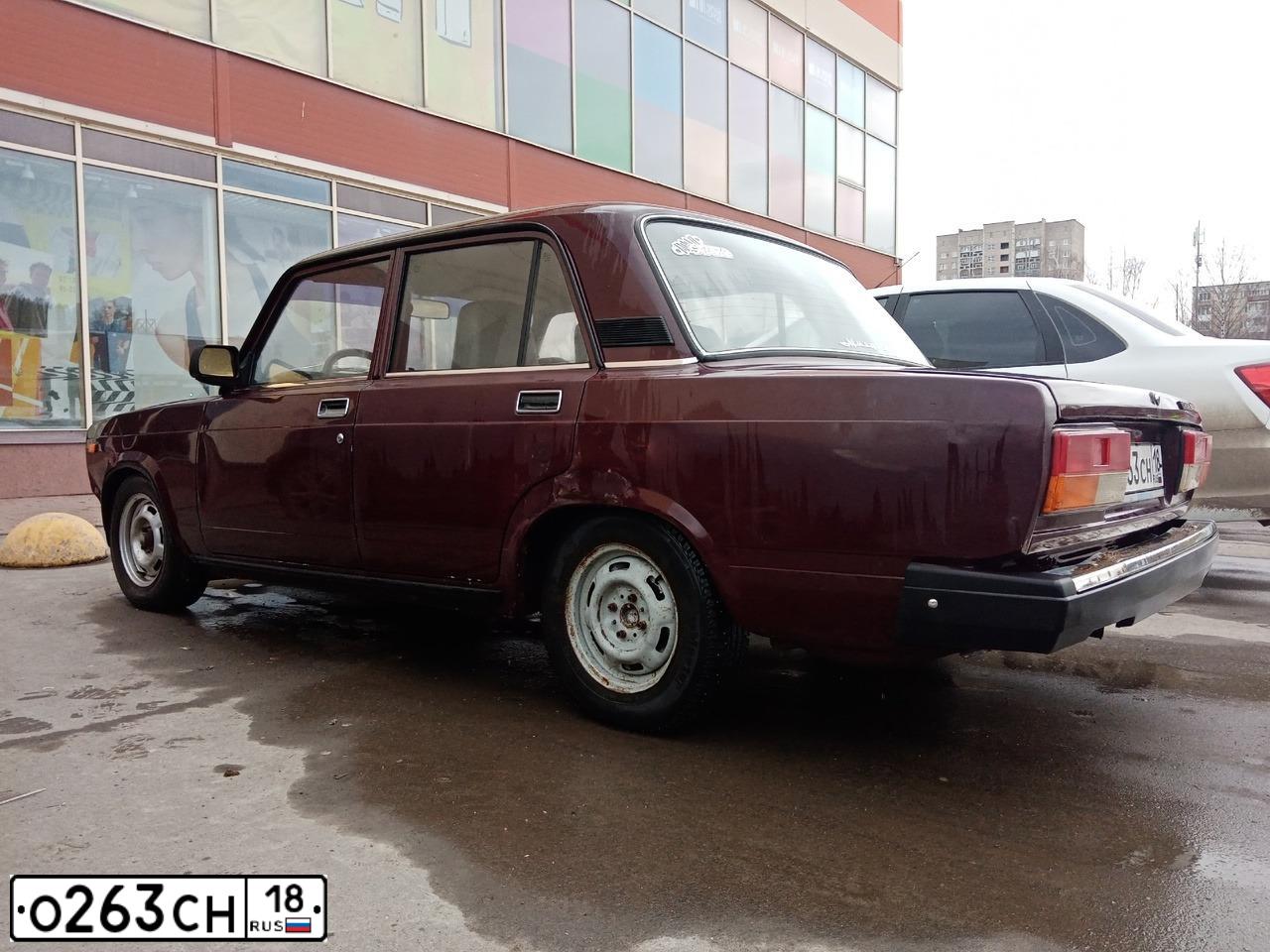Фото автомобиля LADA 2107, 2006 — госномер Р856КН159. Цвет: ТЕМНО-ВИШНЕВЫЙ