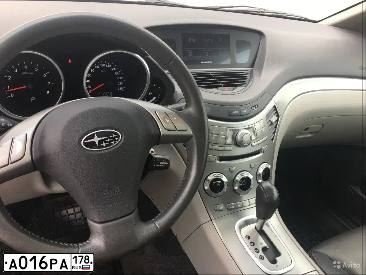 Фото автомобиля SUBARU B9 TRIBECA, 2008 — госномер А016РА178. Цвет: ЧЕРНЫЙ