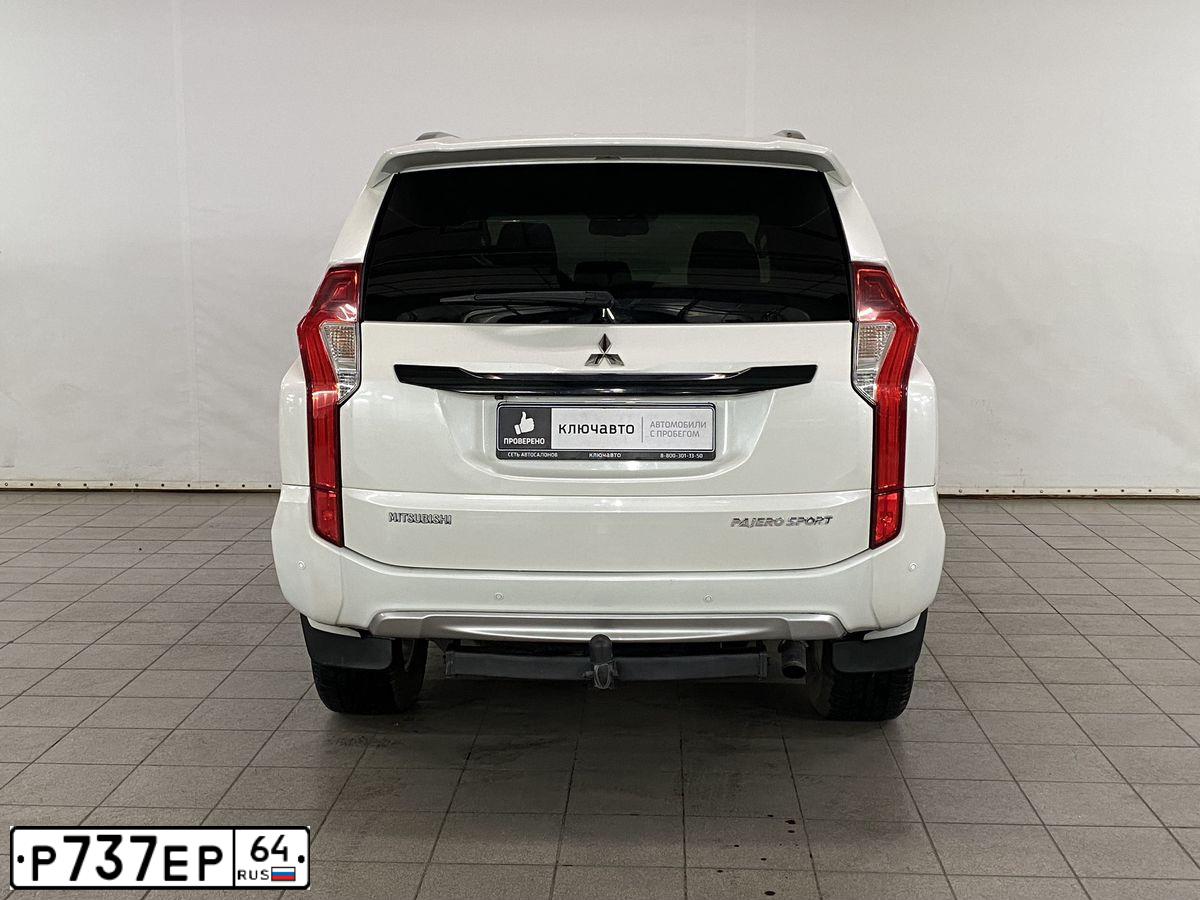 Фото автомобиля MITSUBISHI PAJERO SPORT, 2012 — госномер Р737ЕР64. Цвет: Белый