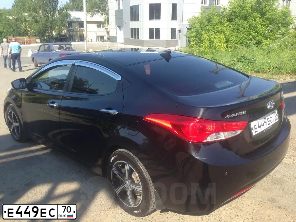 Фото автомобиля HYUNDAI AVANTE, 2011 — госномер А428АЕ193. Цвет: ЧЕРНЫЙ