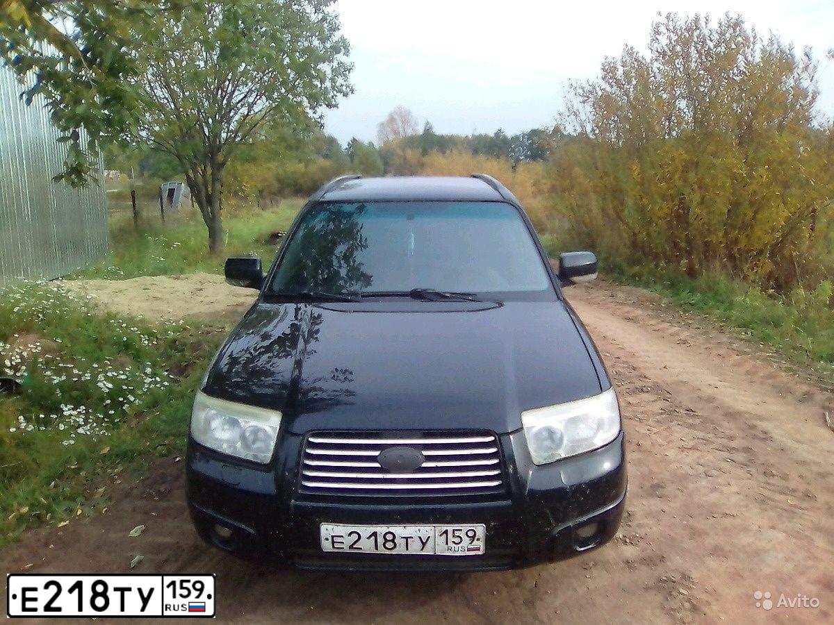Фото автомобиля SUBARU FORESTER, 2007 — госномер Х403КМ59. Цвет: ЧЕРНЫЙ