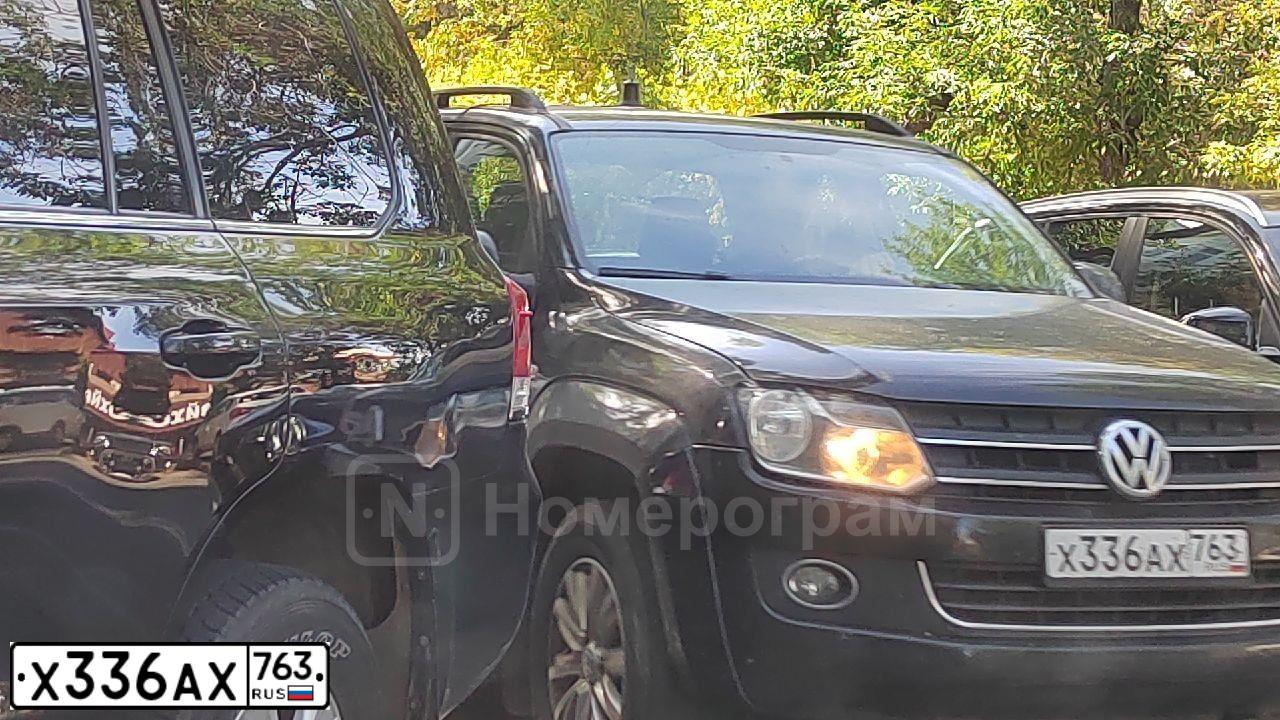 Фото автомобиля VOLKSWAGEN AMAROK, 2012 — госномер Х336АХ763. Цвет: ЧЕРНЫЙ
