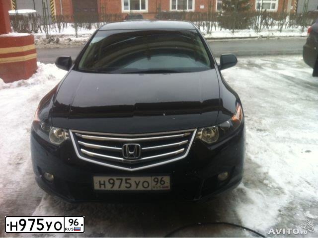 Фото автомобиля HONDA ACCORD, 2008 — госномер В050УХ196. Цвет: ЧЕРНЫЙ