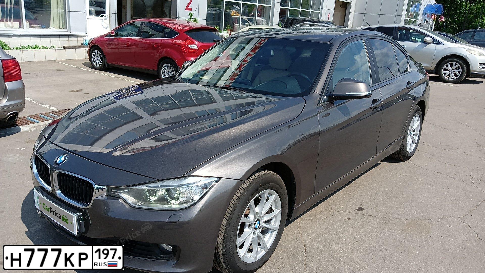 Фото автомобиля BMW SERIE 3, 2012 — госномер Е611ОТ797. Цвет: Коричневый