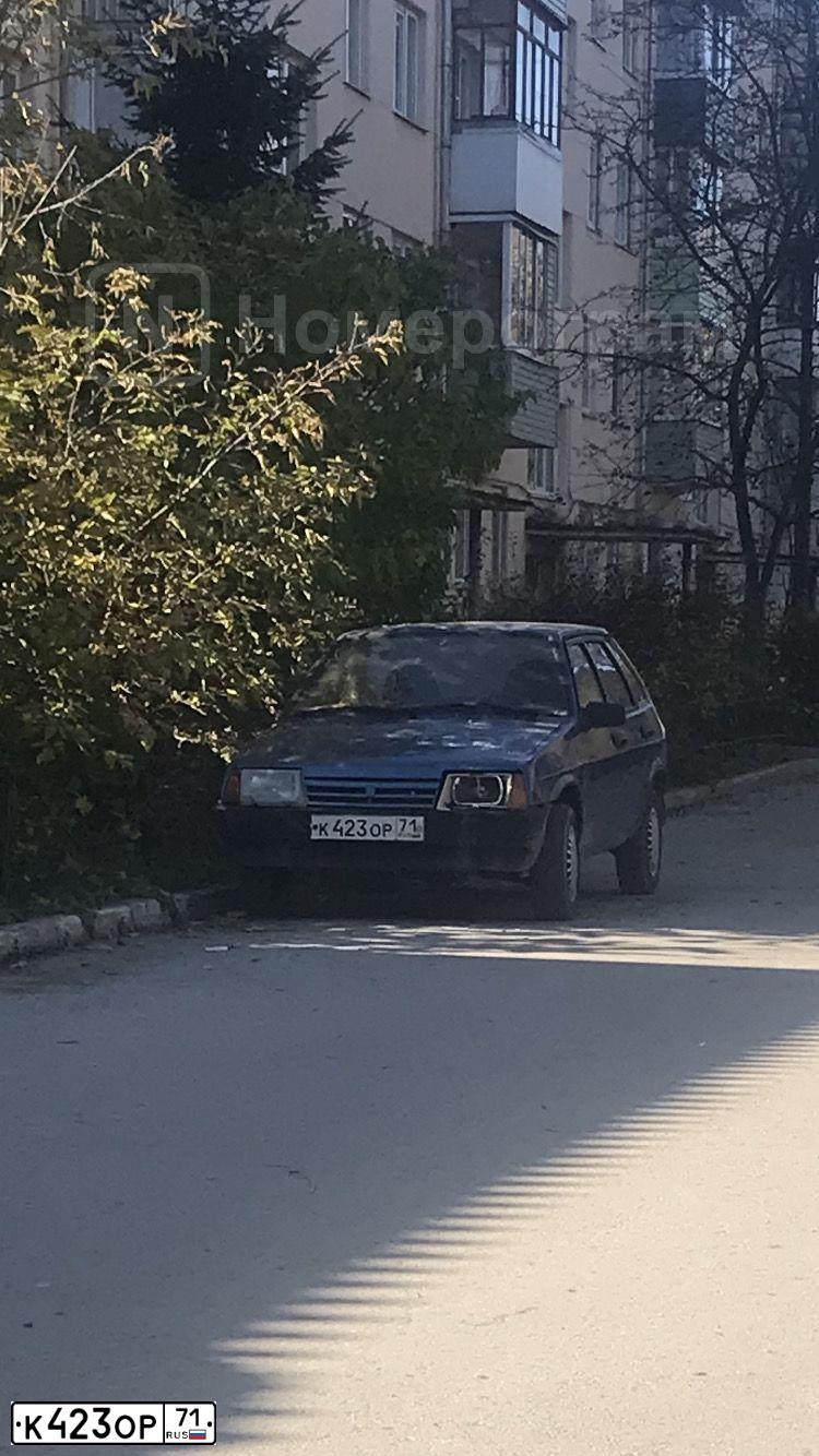 Фото автомобиля LADA 2109 SAMARA, 1997 — госномер Е541ОВ71. Цвет: ТЕМНО-СИНИЙ