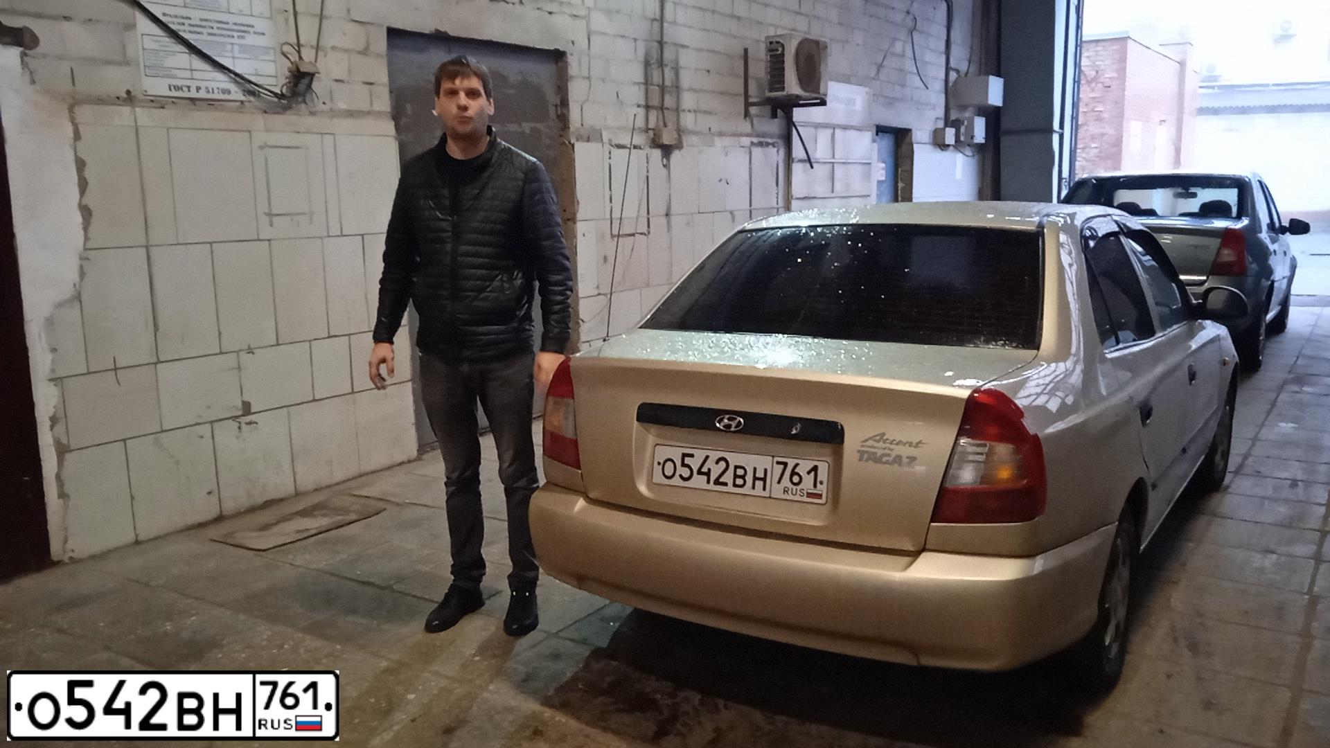 Фото автомобиля TAGAZ ACCENT, 2006 — госномер К109НР197. Цвет: БЕЖЕВЫЙ