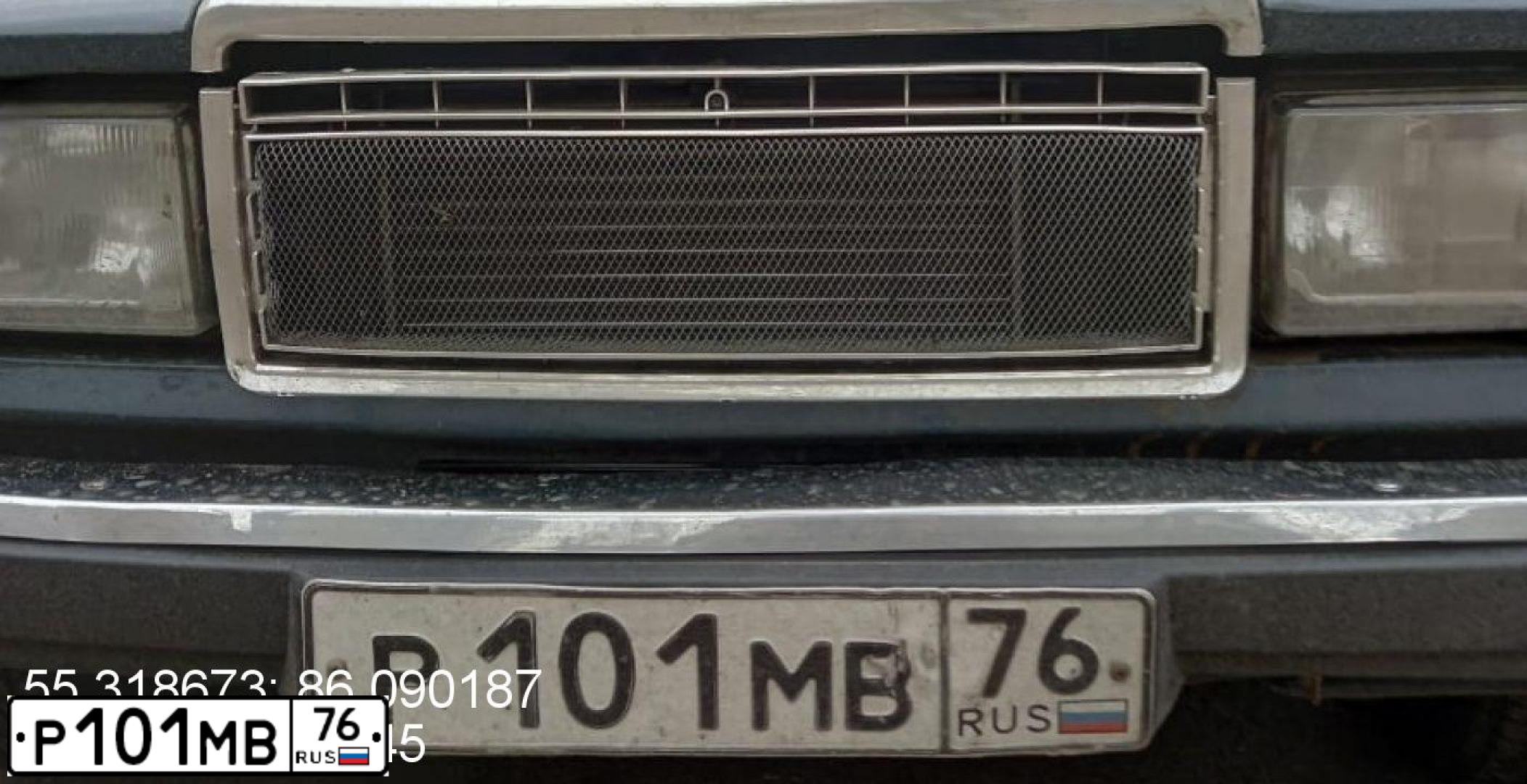 Фото автомобиля LADA 2107, 2001 — госномер Р101МС76. Цвет: СИНЕ-ЗЕЛЕНЫЙ