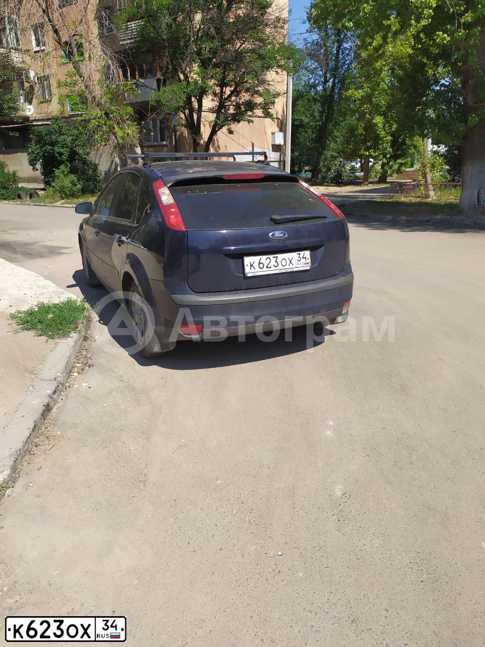 Фото автомобиля FORD D FOCUS, 2007 — госномер К623ОХ34. Цвет: ТЕМНО-СИНИЙ